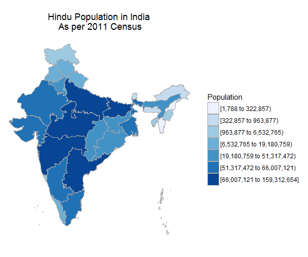 population of india according to religion